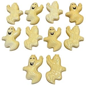 Halloween 9 Blow Mold String Light Covers Two Sided Ghost Skeletons